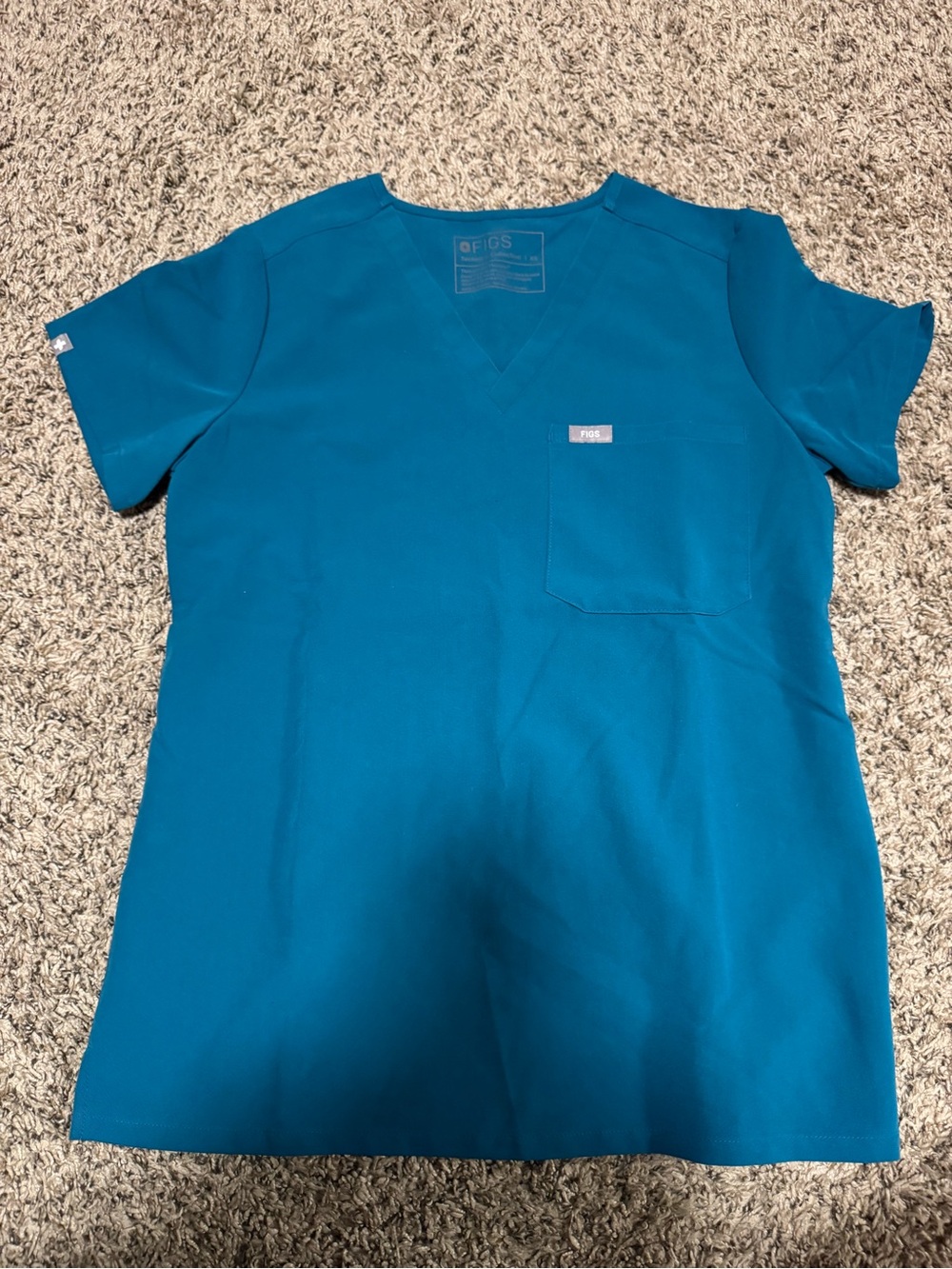 FIGS Teal Scrub Top